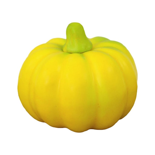 Simuleret Græskarmodel Falske Grøntsager Halloween DIY Håndværk Hjem Fødselsdagsfest Bryllup Dekoration Lysegul Græskar