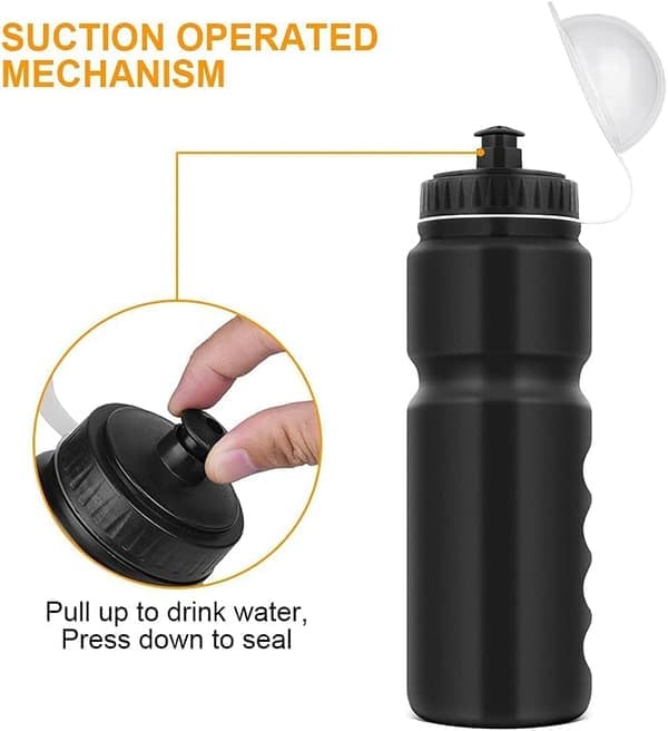 Pyöräteline BPA-vapaalla 800 ml pullolla, kiiltävän musta, kestävä, mukiteline maantie- ja maastopyörille