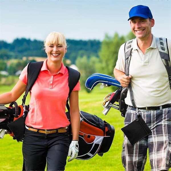 3 Pcs Golf Tee Bags, Golf Pouch Zipper Golf Accessory Bag Golf Ball Storage Bag Pouch Golf Accessories