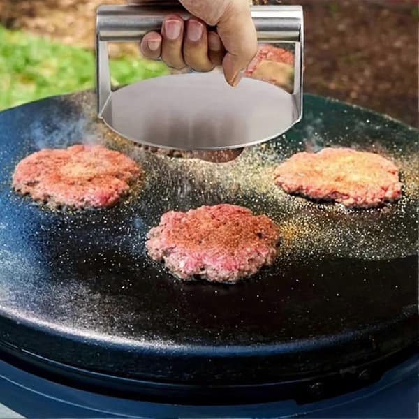 Stainless Steel Meat Press, Steak Press, Hamburger Press, Non-stick