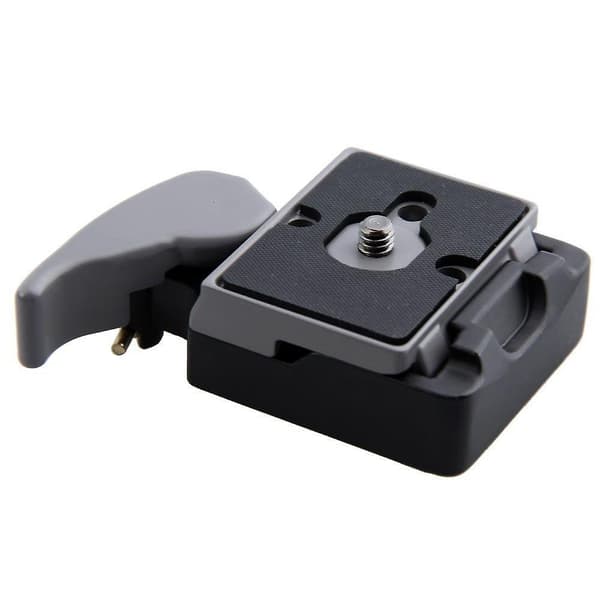 Kamera 323 Snabbkopplingsklämma Adapter + Snabbkopplingsplatta Kompatibel för Manfrotto 200PL-14 Comp