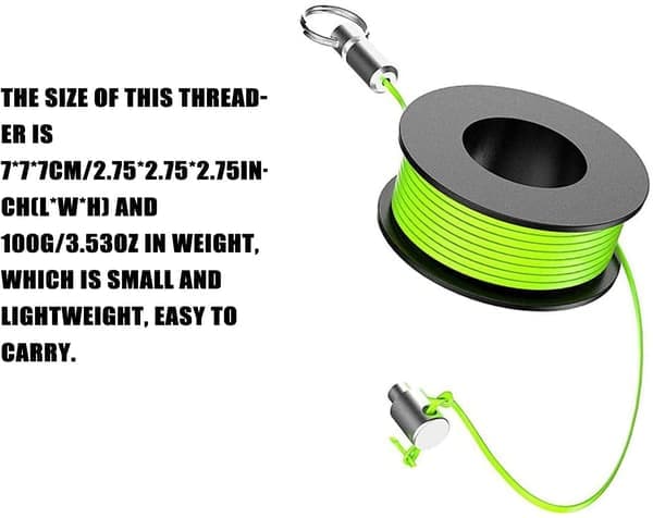 Retractable Magnetic Wire Threader Cable, Pipe Hidden Wire Threader Insertion Aid Spiral Insertion Tape Cable Puller Set [Ho]