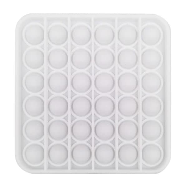 Stuff Certified® Pop It - Fidget Anti Stress Lelu Bubble Lelu Silikoni Neliö Valkoinen