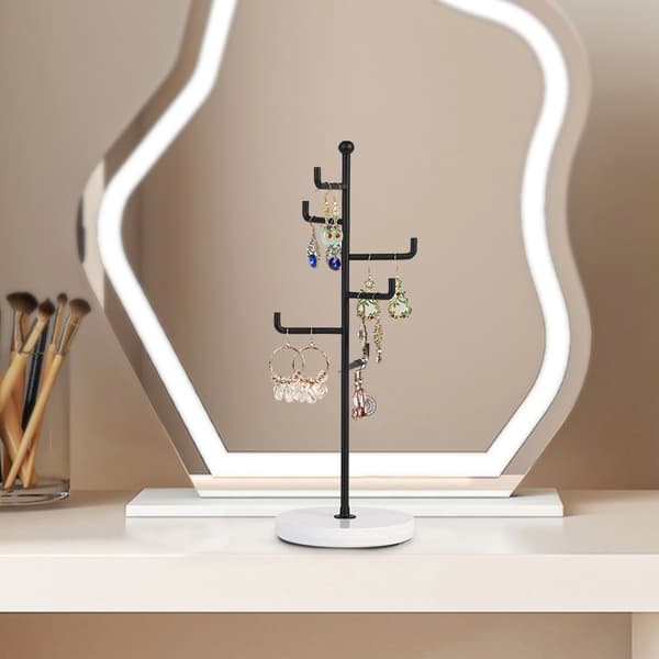 Marmor trädblad smyckesställ halsband klockförvaring displayställ smyckesdisplay rekvisita
