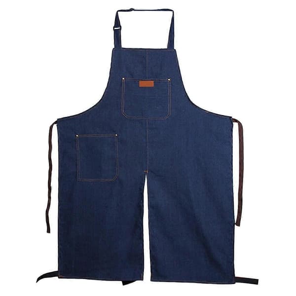 Justerbart keramikkforkle med delte ben og lomme, DIY keramikkskulptur leireholdeoverall