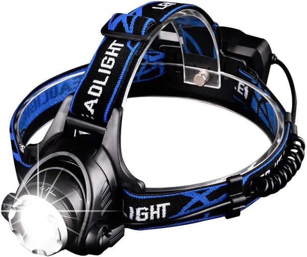 Powerful and Rechargeable LED Headlamp with 3 LED Headlamp Modes