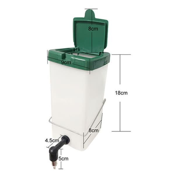 Rabbit Water Feeder Leak Proof Automatic Drip Resistant Stainless Steel Spout Rabbit Drinking Bottle Dispenser 1L