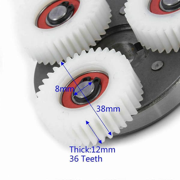 Planetgear med kobling 36t 38mm til Bafang motor elcykel [DB]