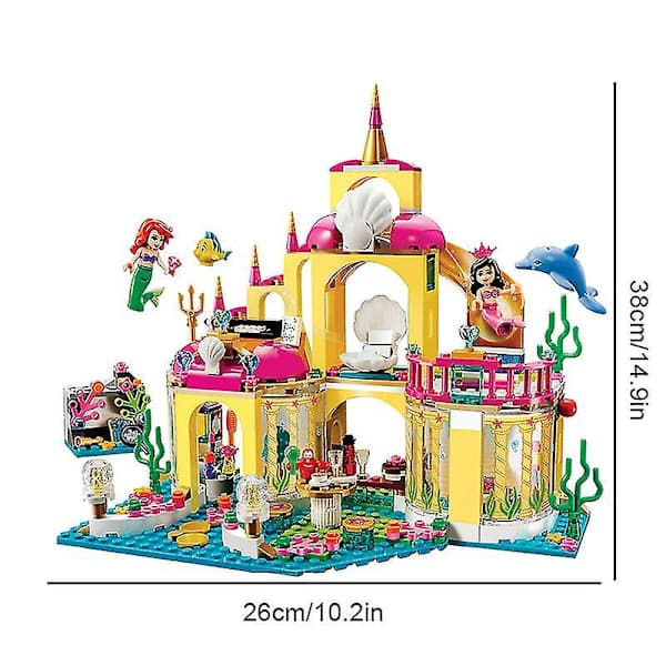 Mermaid's Underwater Palace Building Block Toy Children's Practical Skill Development Birthday Gift