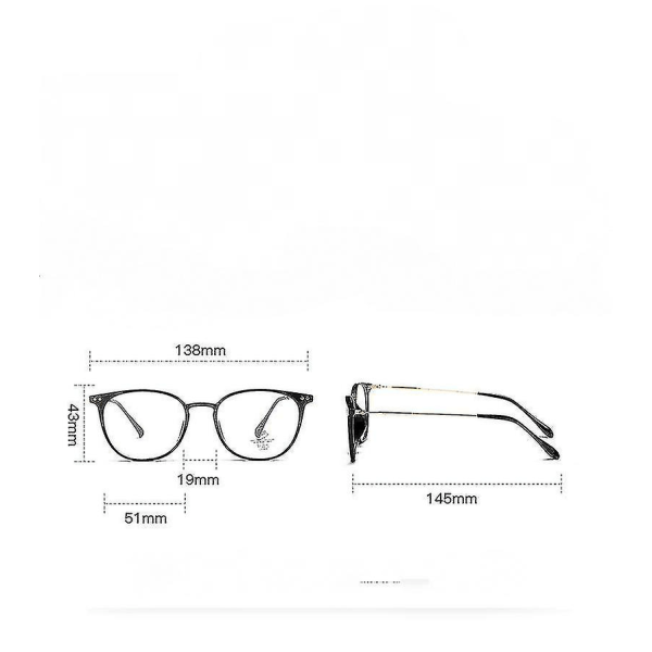 Unisex blåljusglasögon utan recept, antiblått ljus -ty52003