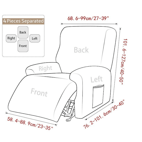 Skyddande Set för Rum Dubbelvy Vadderad Trådlös Inkluderar: Soffa Skydd, Loveseat och Ensam Fåtölj. Soffaöverdrag (Brun, Enstaka)