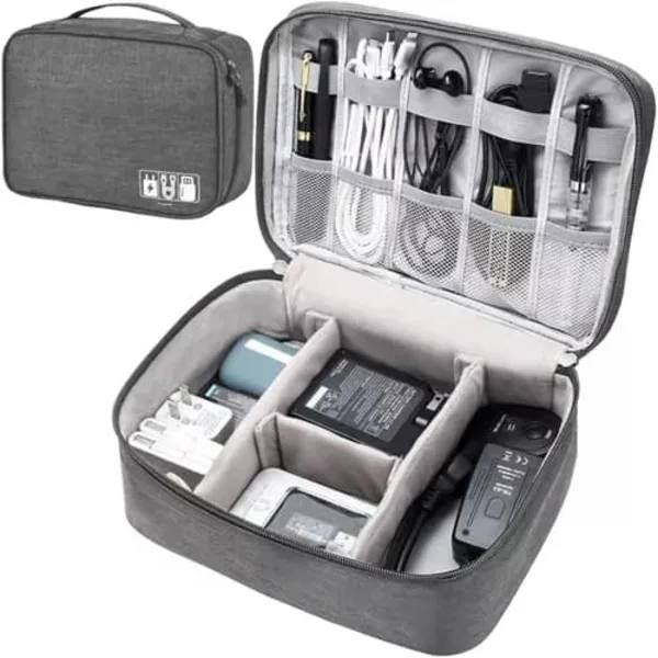Cable Organizer Bag - Organizer Bag / Toiletry Bag for Cables & Electronics
