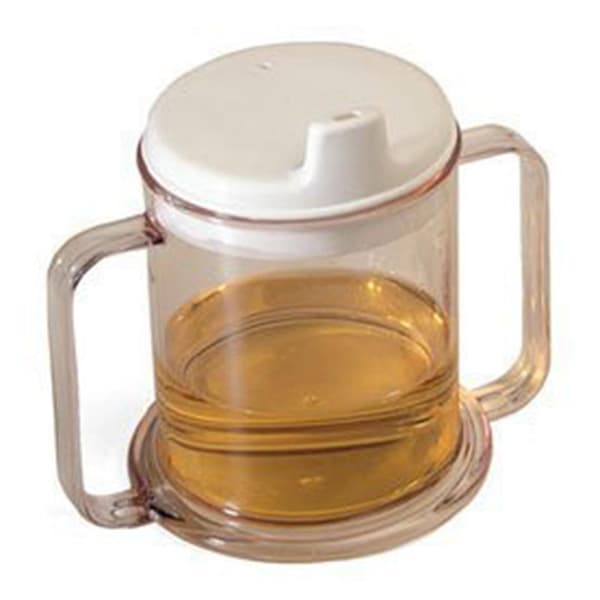 Mug with double handles, reusable wide base large handles 30 cl sip mug drinking cup for adults