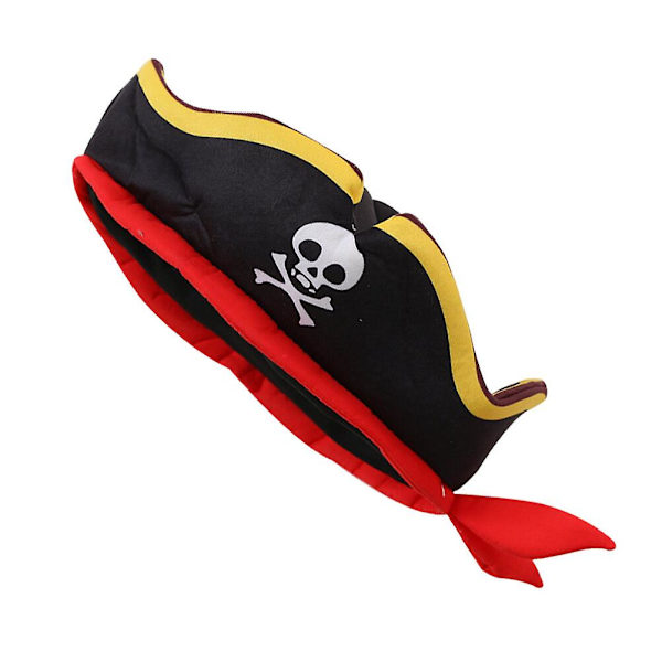 Barn Pirate Kostyme Pirate Cosplay Kostyme Barn Kostyme Sett Pirate Kaptein Hatt Svart 30X26X12CM Black 30X26X12CM