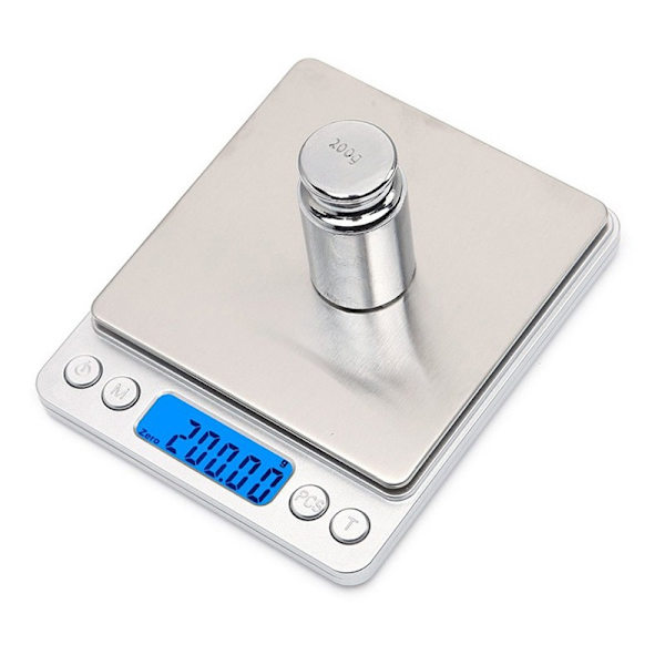 Precisions Vågskala 500g/0.01g, Köksvåg/Fickvåg/Smyckesvåg, Högprecision Elektronisk Vågskala, Bakgrundsbelyst LCD-Skärm,