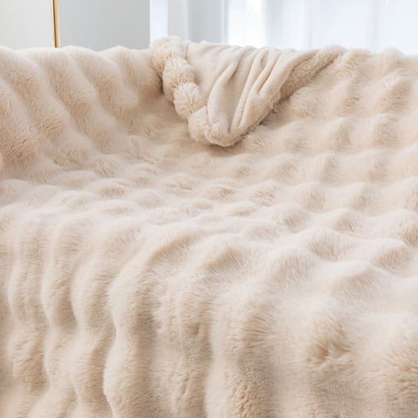 Tæpper til stuen, sofaplaid, fluffy plaid, mikrofiber sengetæppe, 70x100cm