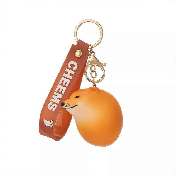 Squishy Leke Shibako Hund Egg, Shipapa Egg Squishy Leke Nøkkelring