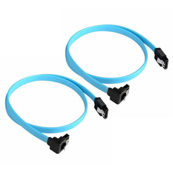 5 pcs SATA 3.0 SATA3 III 6GB/S Cable 90 Degree Right Angle for Hard Drive