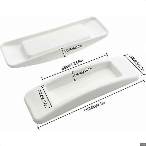 Self-adhesive sliding door handle with double-sided tape for cabinets, windows, refrigerators, drawers