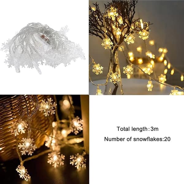 Julestringslys, 3m 20 LED-nisselamper, Julebelysning, B