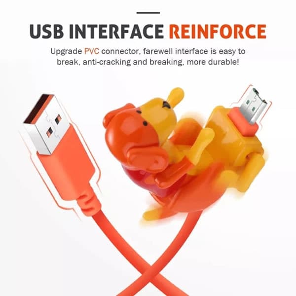 Sjove Hunde Ladekabel Opladerledning Apple Opladerledning USB C Ladekabel til iPhone Samsung hvid Type-C Type-C Type-C