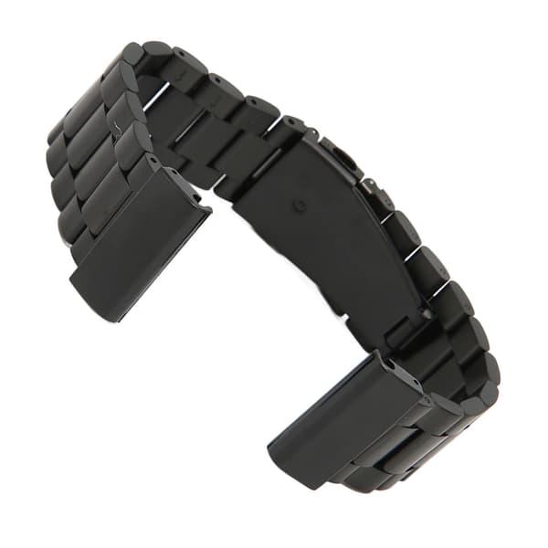 Urrem i rustfrit stål, justerbar rem med 2 tryklåse 26 mm til Fenix 7X 6X 5X Sort