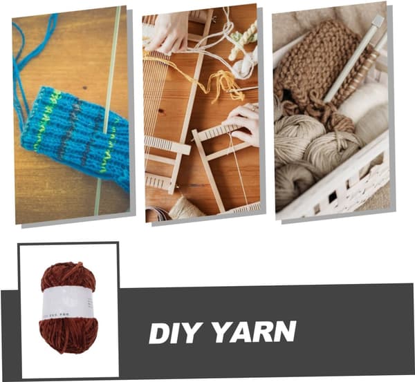 Wool Thread for Crocheting, Bulk Yarn for Knitting, Wool Yarn for Crocheting, Comfortable for Weaving, Knitting