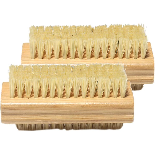 2 stk Rengørings Skrubbe Negle Manicure Børster Fingernegl Børster Neglebørster Rengøring Neglebørste 9.5X4.5X4CM 9.5X4.5X4CM