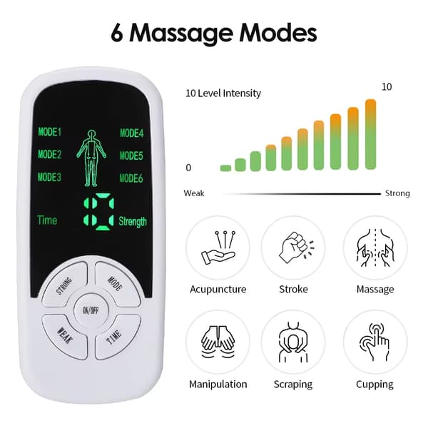 Muskelstimulator, meridian fysisk terapi, mavepuls, kropsmassager, digital terapi, vægttab