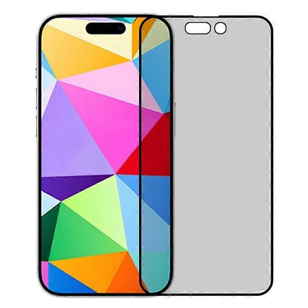 For iPhone 16 Plus Anti-Spy High-Aluminum Silicon Glass Full Coverage Screen Protector