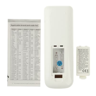 Universal remote control for air source heat pump