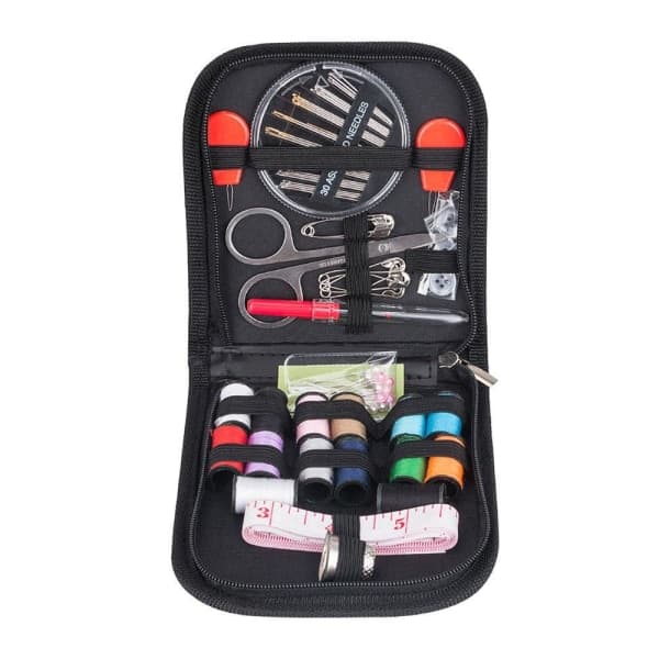Travel-friendly size sewing kit, black