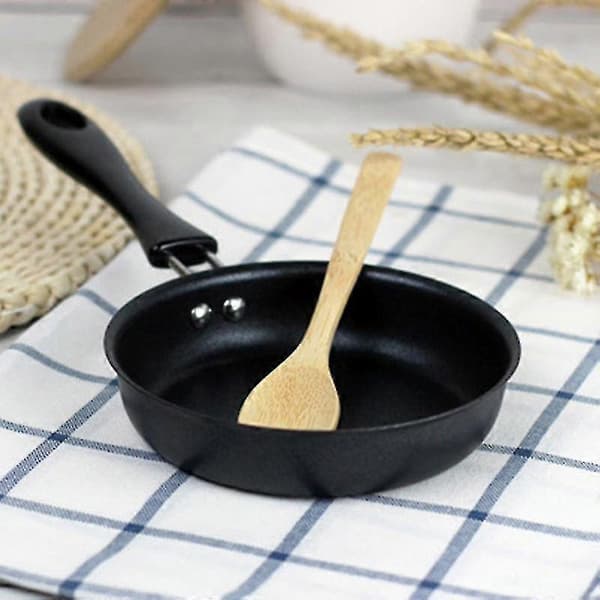 12 cm Liten Nonstick Stekepanne For Husholdnings Stekte Egg Pannekaker Rund Mini Kasserolle