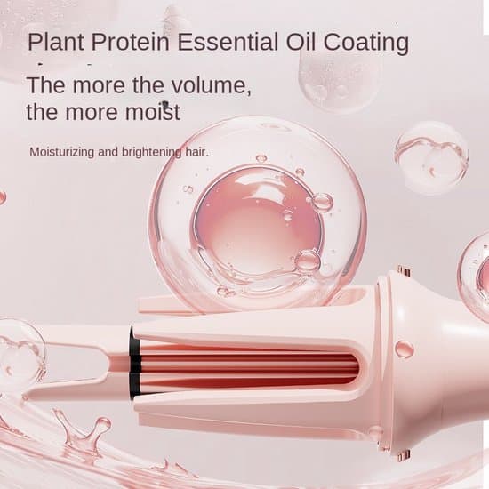 Automatic Curling Iron: Features four adjustable temperature settings, a rotating barrel. Includes two interchangeable curling iron attachments 32–36/26–30 mm