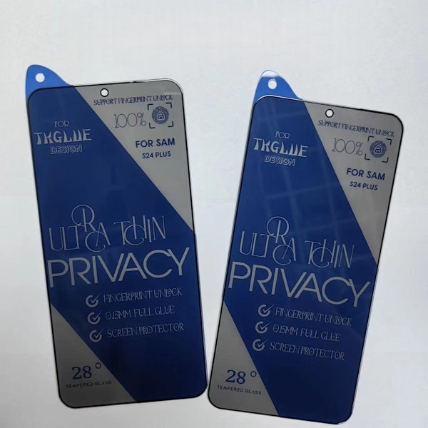Privacy 3D Slim Edge Electroplated Tempered Glass Screen Protector compatible with iPhone 17