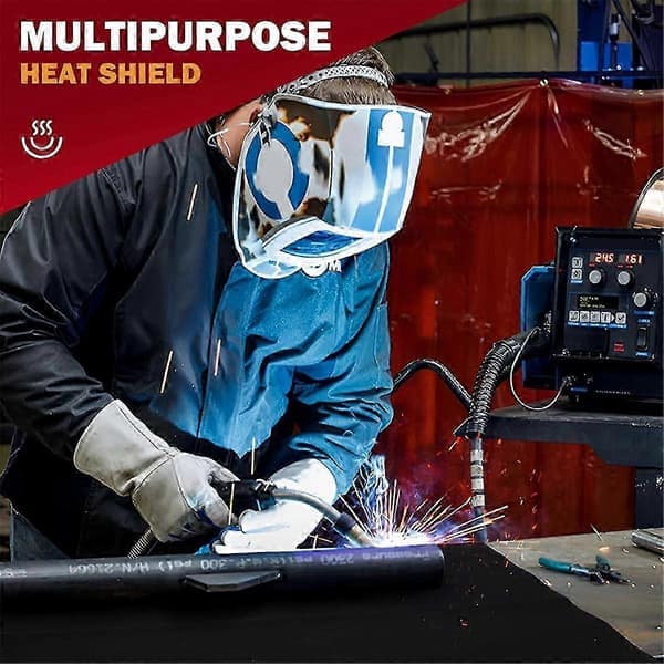 Carbon Felt Welding Blanket Fireproof - 2-pack 50x91 cm Heat Resistant Fabric 982°C High Temperature