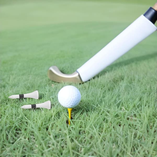 20 stk 38 mm golfpegger i lønnetre med golfballholder Lettvekt