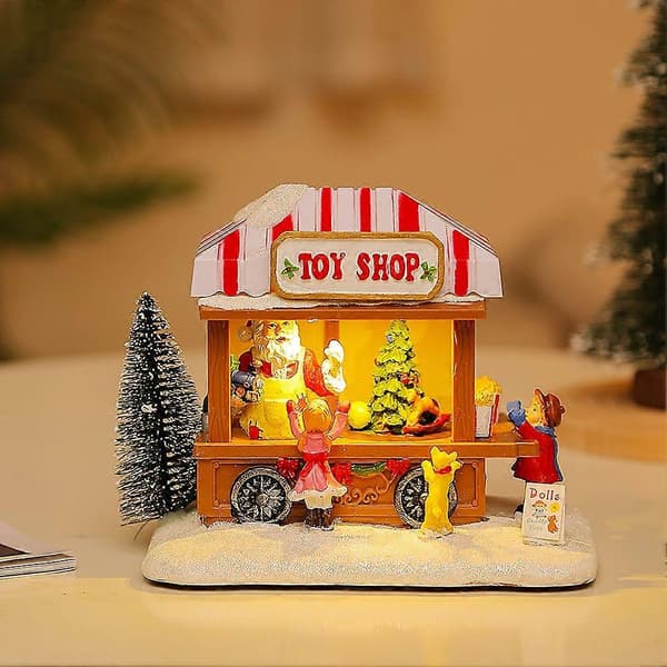 Natlys Musik Sne Hus Julepynt B