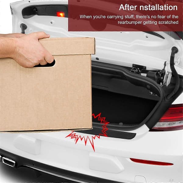 Car Rear Bumper Protector, Universal Flexible Bumper Guard, Anti-Scratch Rear Bumper Protector