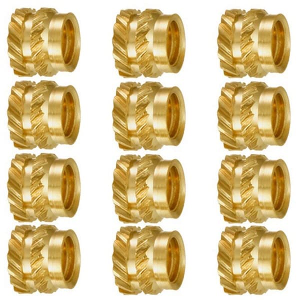 200 pcs M3 Brass Knurled Thread Heat Resistant Insert Embedded Nut, M3X5X4, for 3D Printer Voron 2.4 etc.
