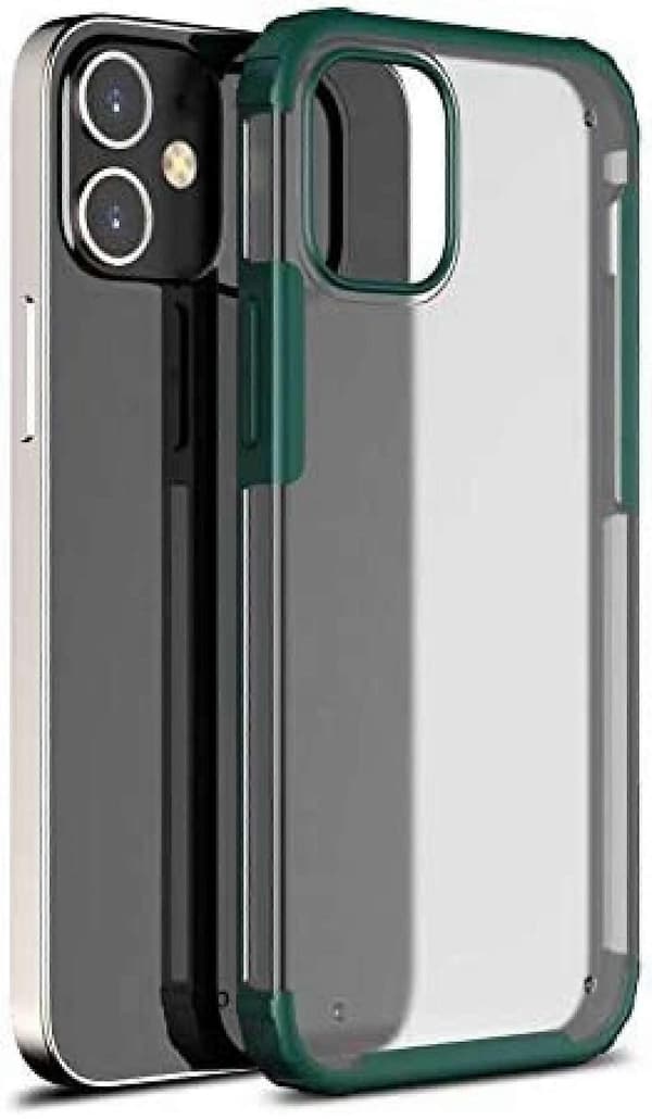 bavurmak iPhone 12/12Pro TPU+PC Laser Silikon Deksel - Grønn