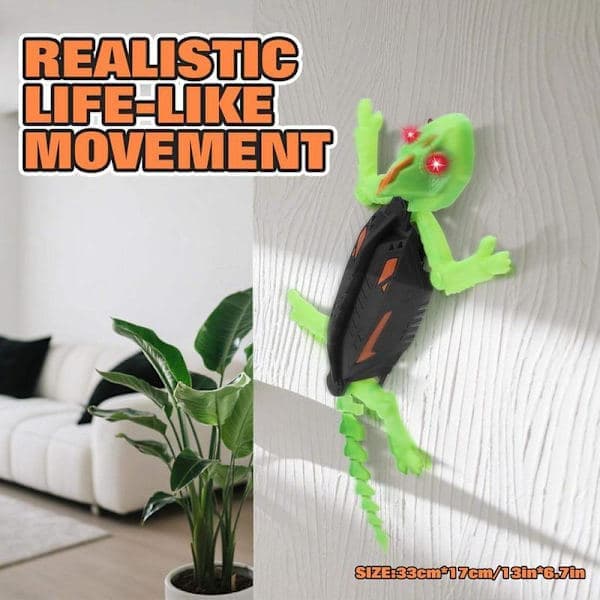 Remote Control Climbing Lizard Toy with LED Eyes, 360-Degree Rotation, Fun Indoor Toy, Creative Gift Choice.