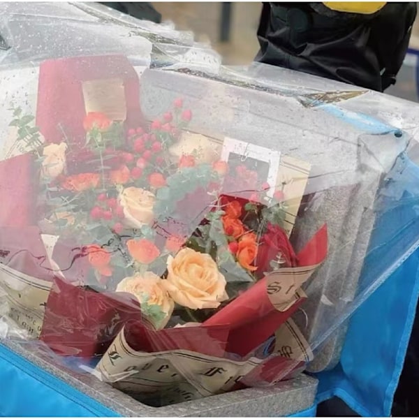 Foldet Cellofan Wrap Rulle Foldet Tyk Cellofan Til Gavekurve Godbidder Indpakning Håndværk Blomsterbuket Plastik Klar