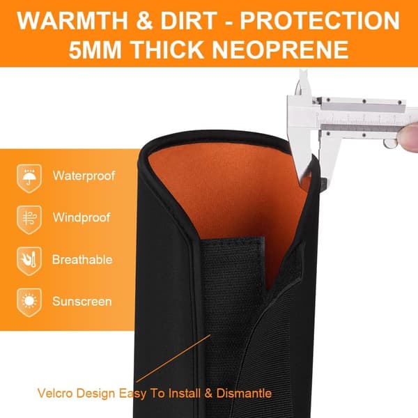 E-bike Battery Protective Cover for Frame 30-38 cm Waterproof Dirt and Scratch Resistant Accessory Orange
