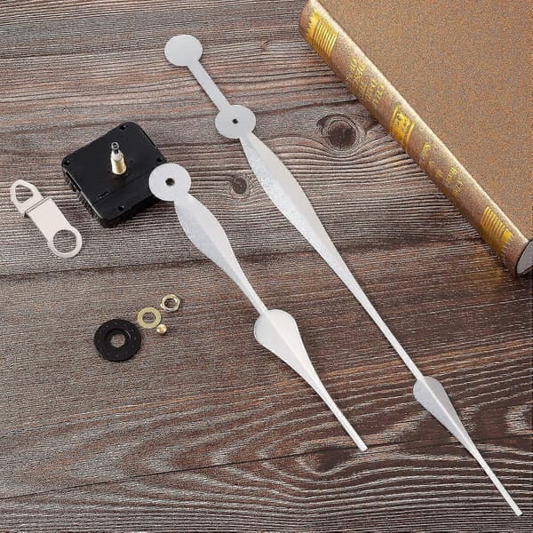 High Torque Long Shaft Clock Movement with 30cm Spade Hands (Silver) [DB]