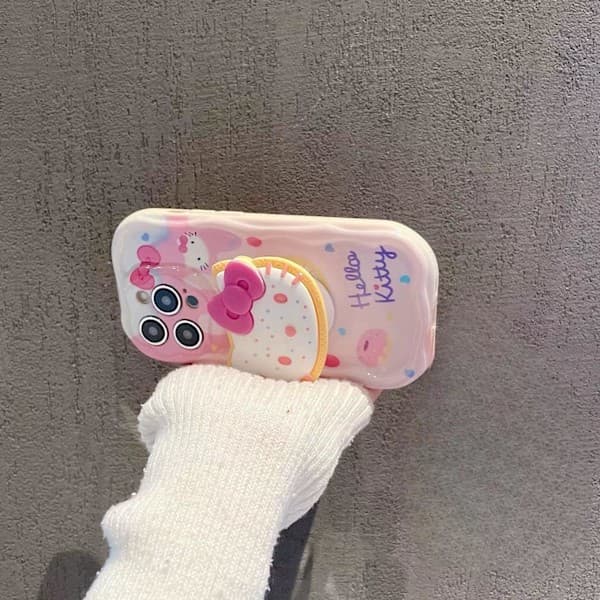 Kawaii iPhone-deksel, Søtt katte-TPU-deksel med Airbag-stativ, Designet for jenter og kvinner iPhone 6 Plus iPhone 6 Plus iPhone 6 Plus