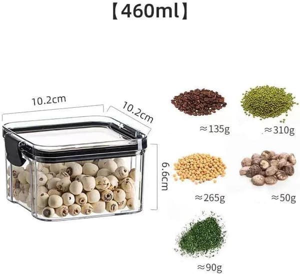 4-pack Food Storage Containers with Lids, Perfect for Pantry Organization and Storage
