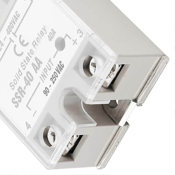 SSr 40AA 40A Solid State Relæ Modul AC-AC Indgang 90-250V AC Udgang 24-480V AC