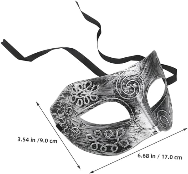 Retromaskerademasker til kvinder Romerske kostumemasker perfekte til Halloween, Mardi Gras og begivenheder