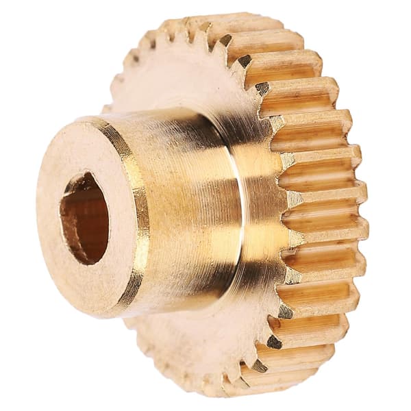 30-tands 0,8 Mod messinggear - 6 mm DBore industrirobotdele